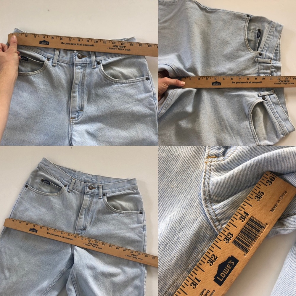 Vintage 90’s Lee Light Wash High Waisted Jeans - Picture 9 of 12